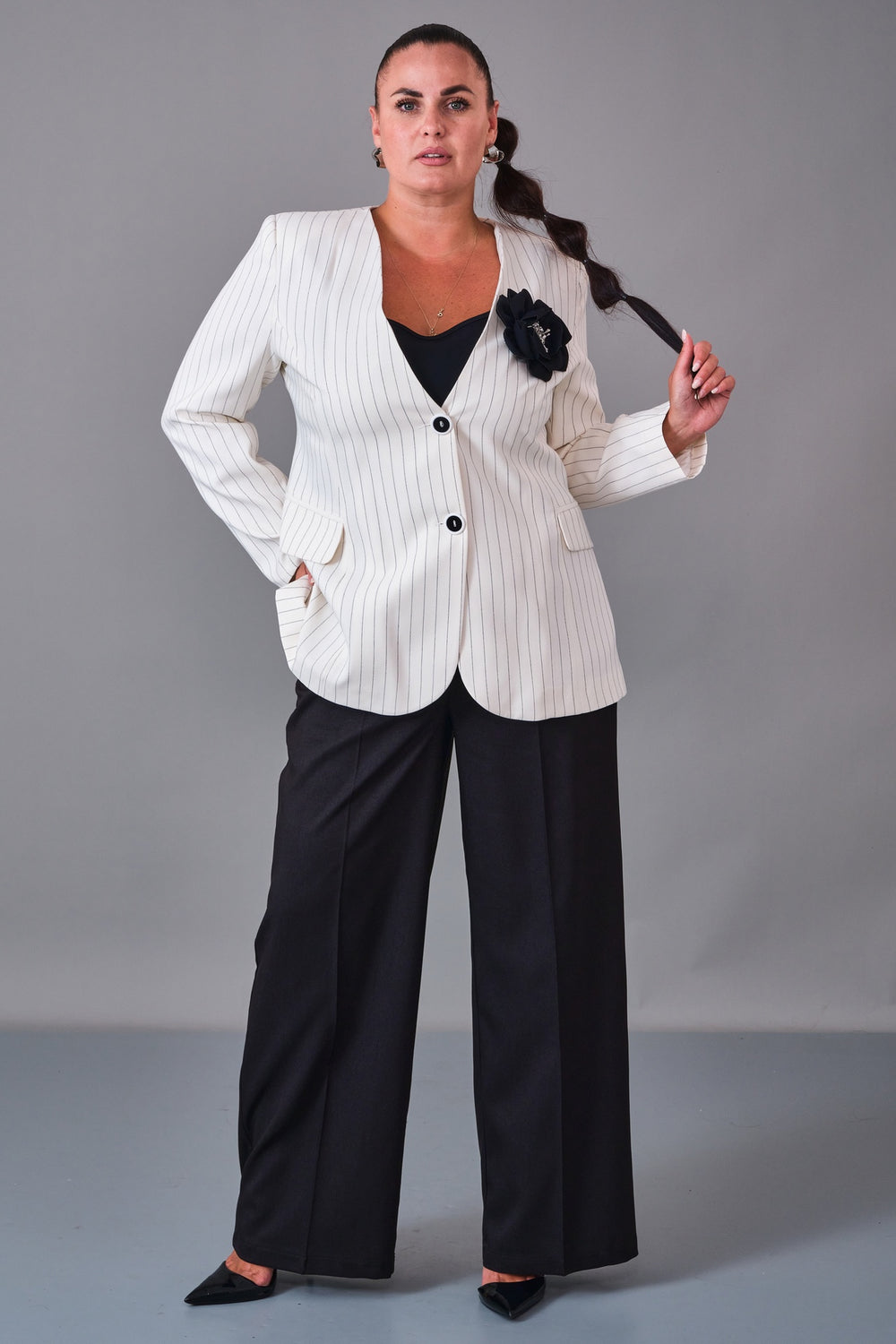 Dress Port - Plus Size Suit (DSP27K3603) - 8690200210402