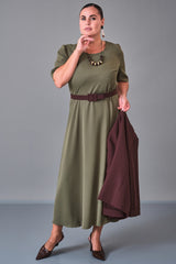 Dress Port - Plus Size Dress (DSP27K3609) - 8690200210488