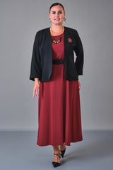 Dress Port - Plus Size Dress (DSP27K3609) - 8690200210495