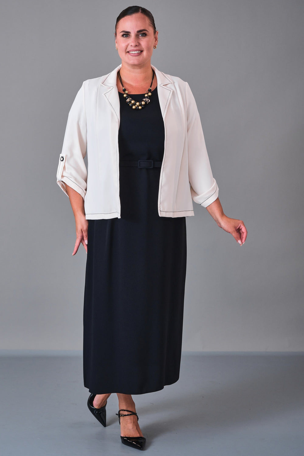 Dress Port - Plus Size Dress (DSP27K3611) - 8690200210501