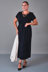 Dress Port - Plus Size Dress (DSP27K3611) - 8690200210501