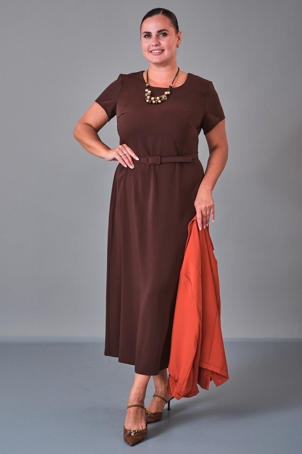 Dress Port - Plus Size Dress (DSP27K3611) - 8690200210518