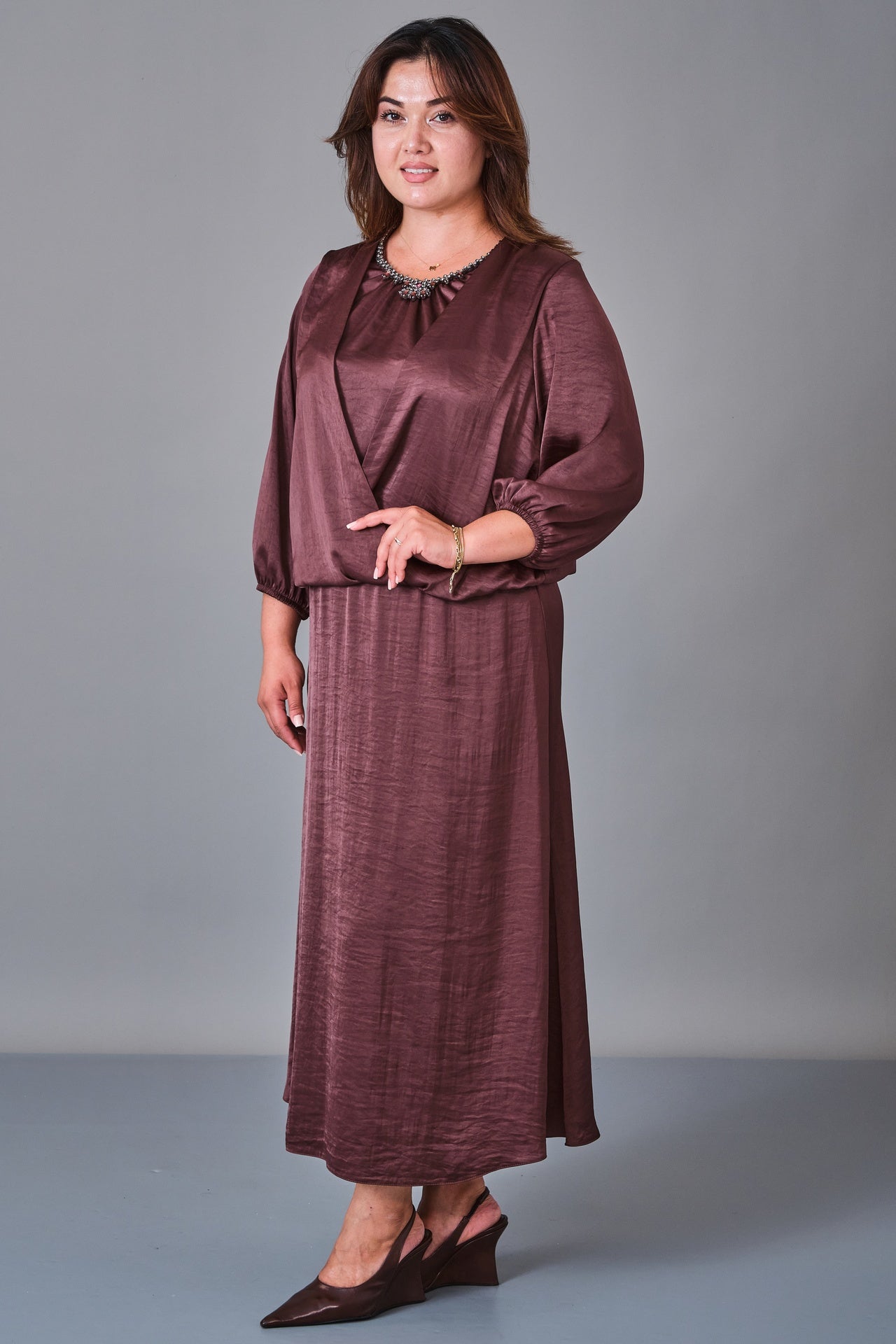 Dress Port - Plus Size Suit (DSP27K3622) - 8690200210693