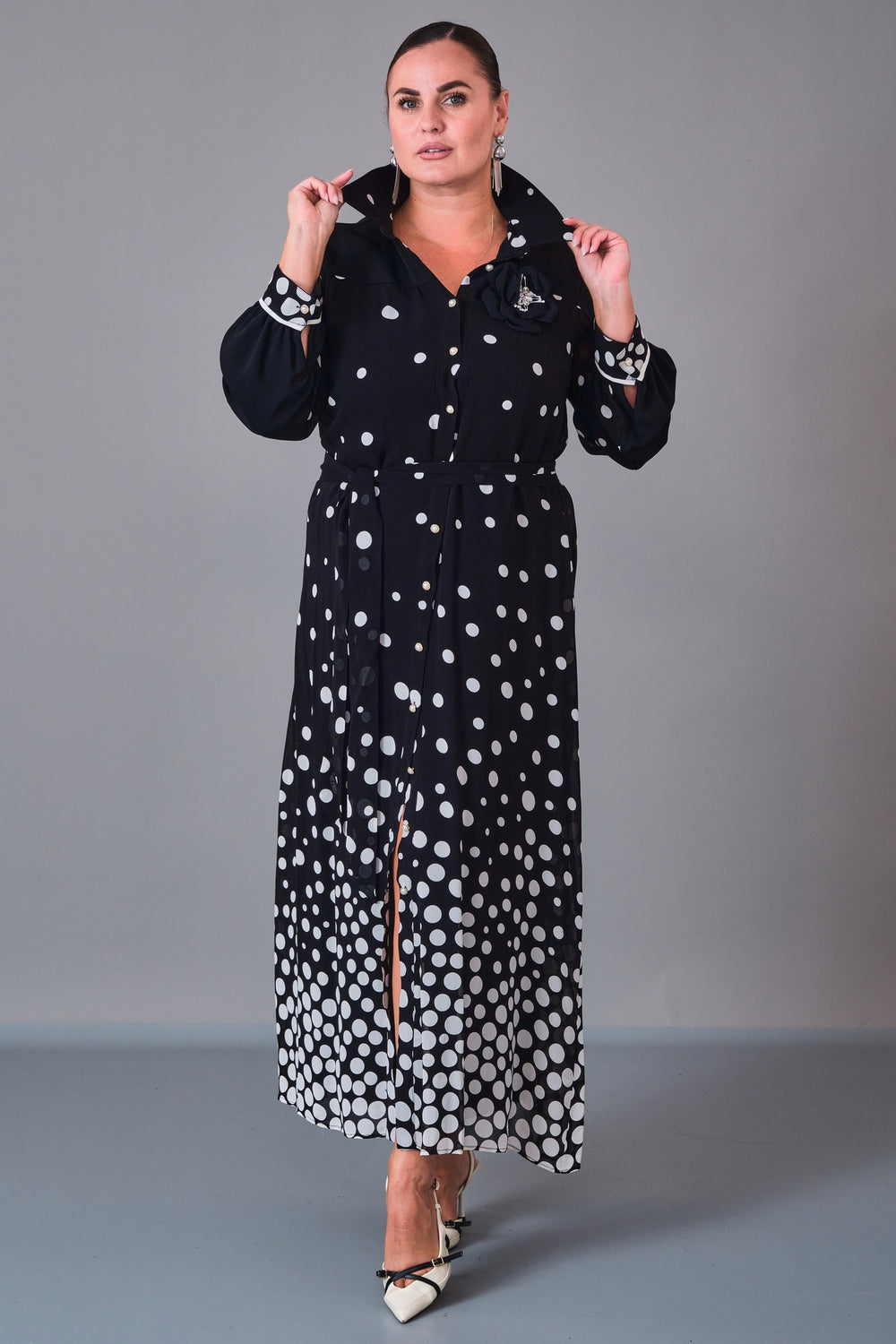 Dress Port - Plus Size Dress (DSP27K5800) - 8690200210716