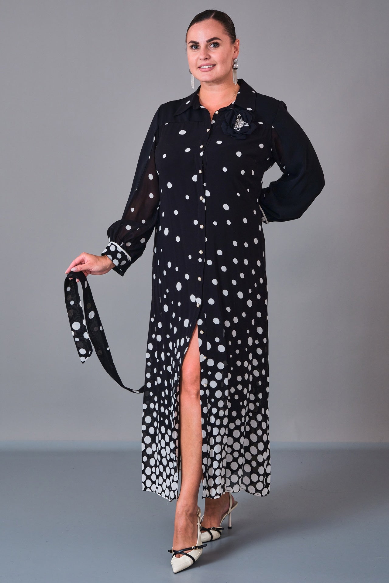 Dress Port - Plus Size Dress (DSP27K5800) - 8690200210716