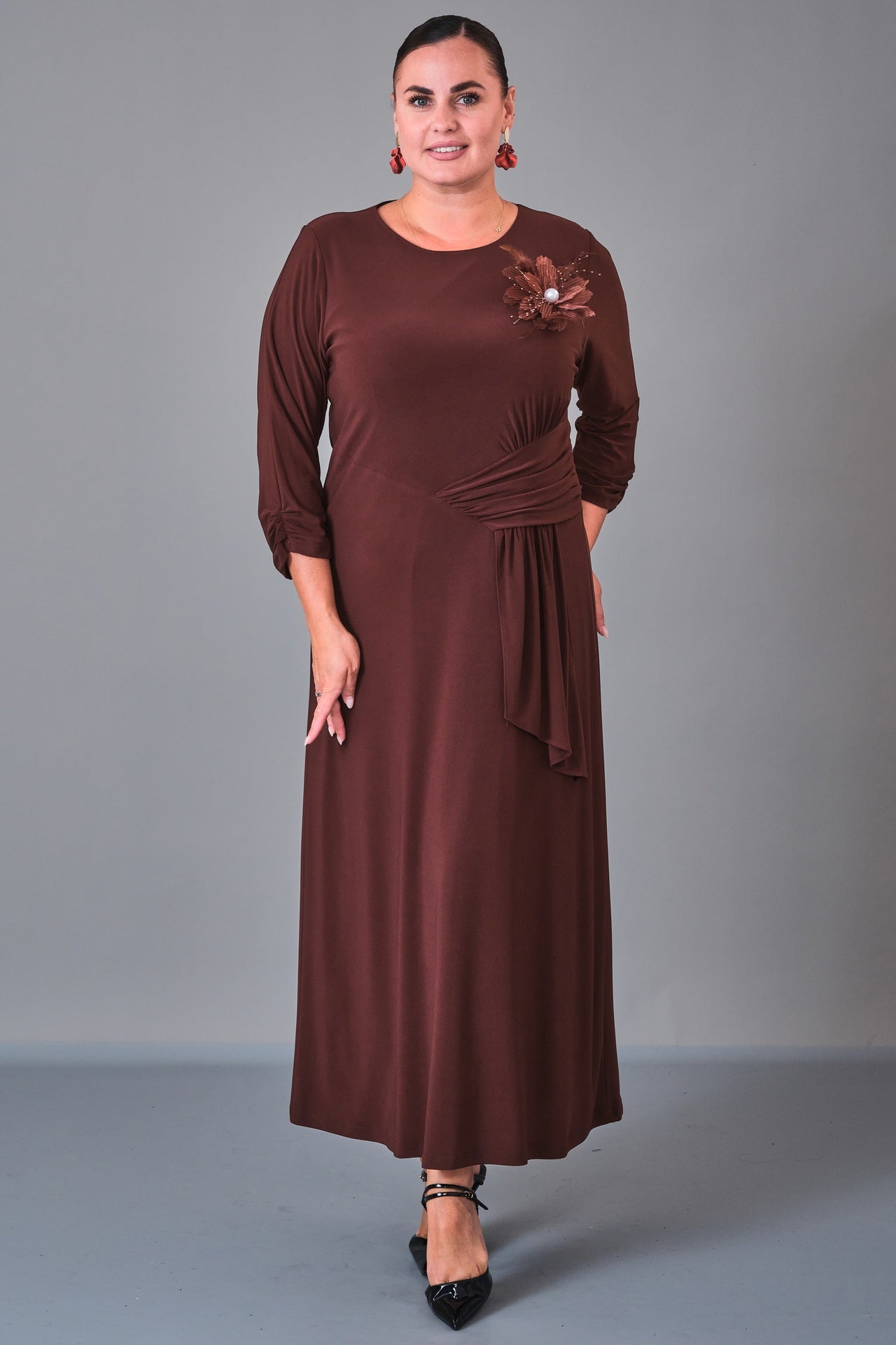 Dress Port - Plus Size Dress (DSP27K5801) - 8690200210723