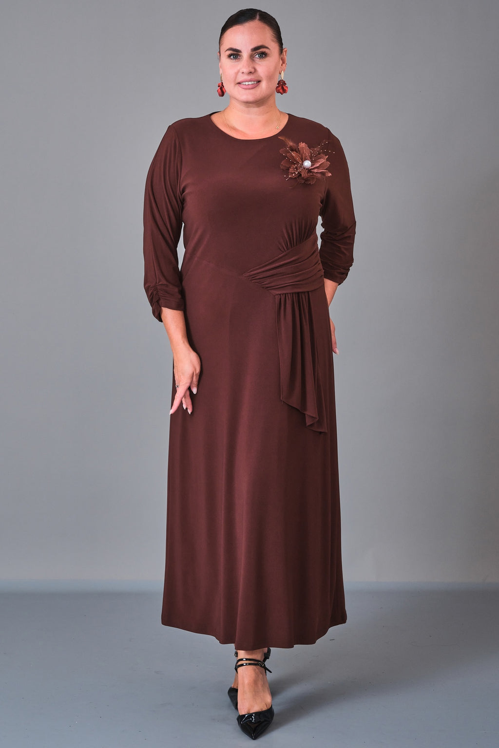 Dress Port - Plus Size Dress (DSP27K5801) - 8690200210723