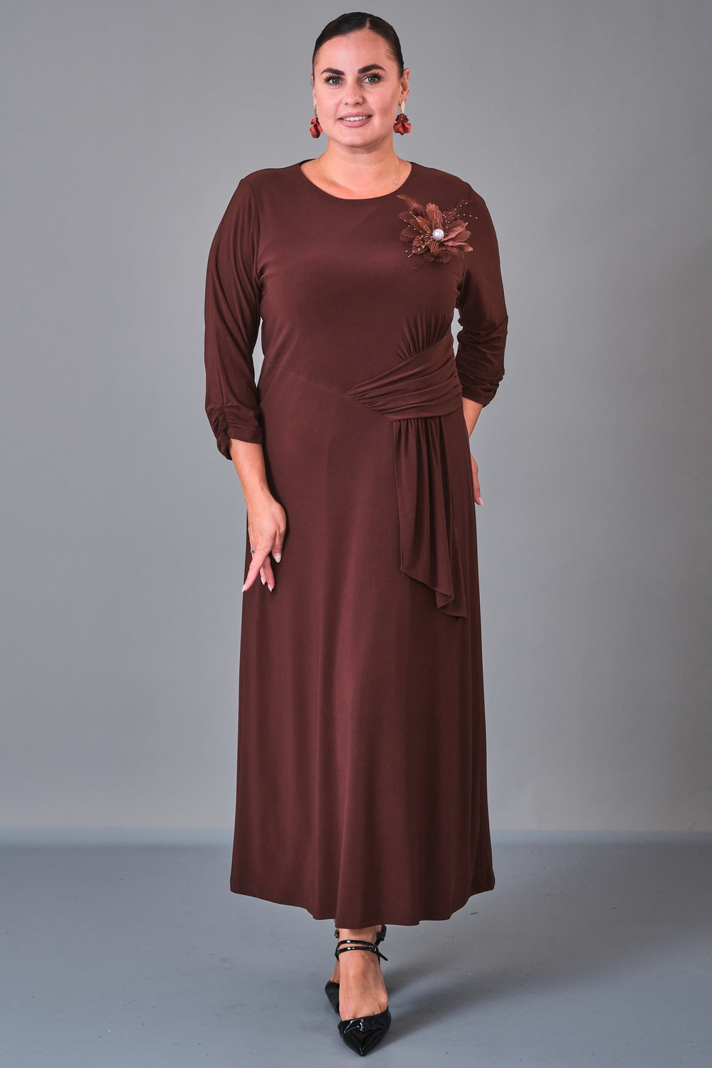 Dress Port - Plus Size Dress (DSP27K5801) - 8690200210723