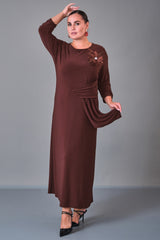 Dress Port - Plus Size Dress (DSP27K5801) - 8690200210723