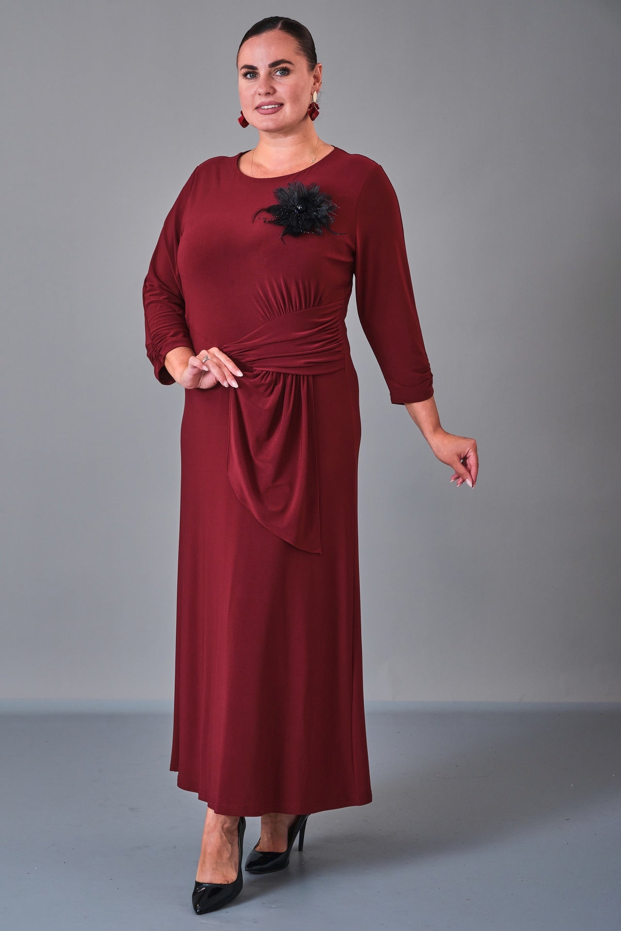 Dress Port - Plus Size Dress (DSP27K5801) - 8690200210730