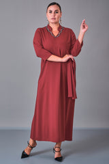 Dress Port - Plus Size Dress (DSP27K5803) - 8690200210761