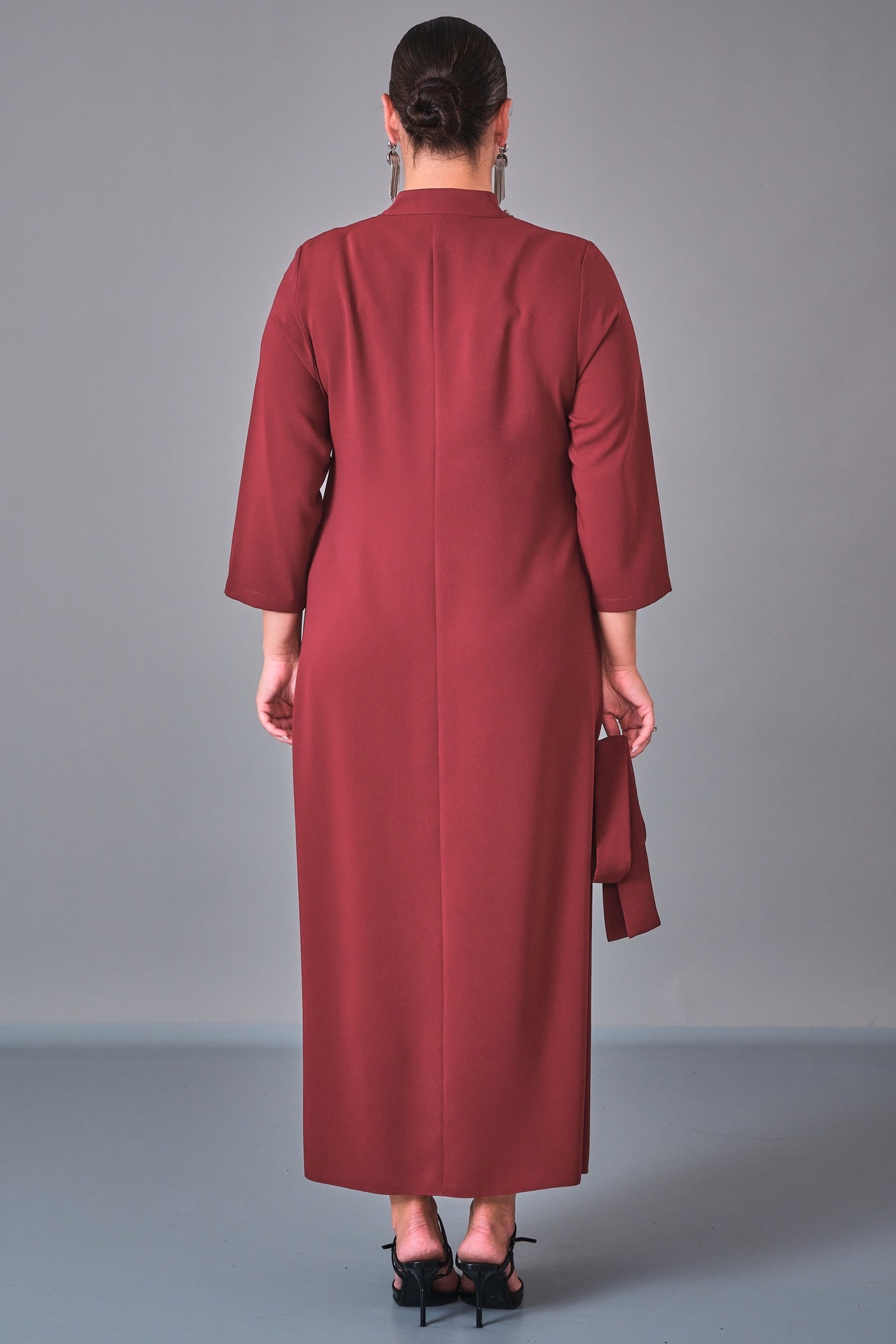 Dress Port - Plus Size Dress (DSP27K5803) - 8690200210761