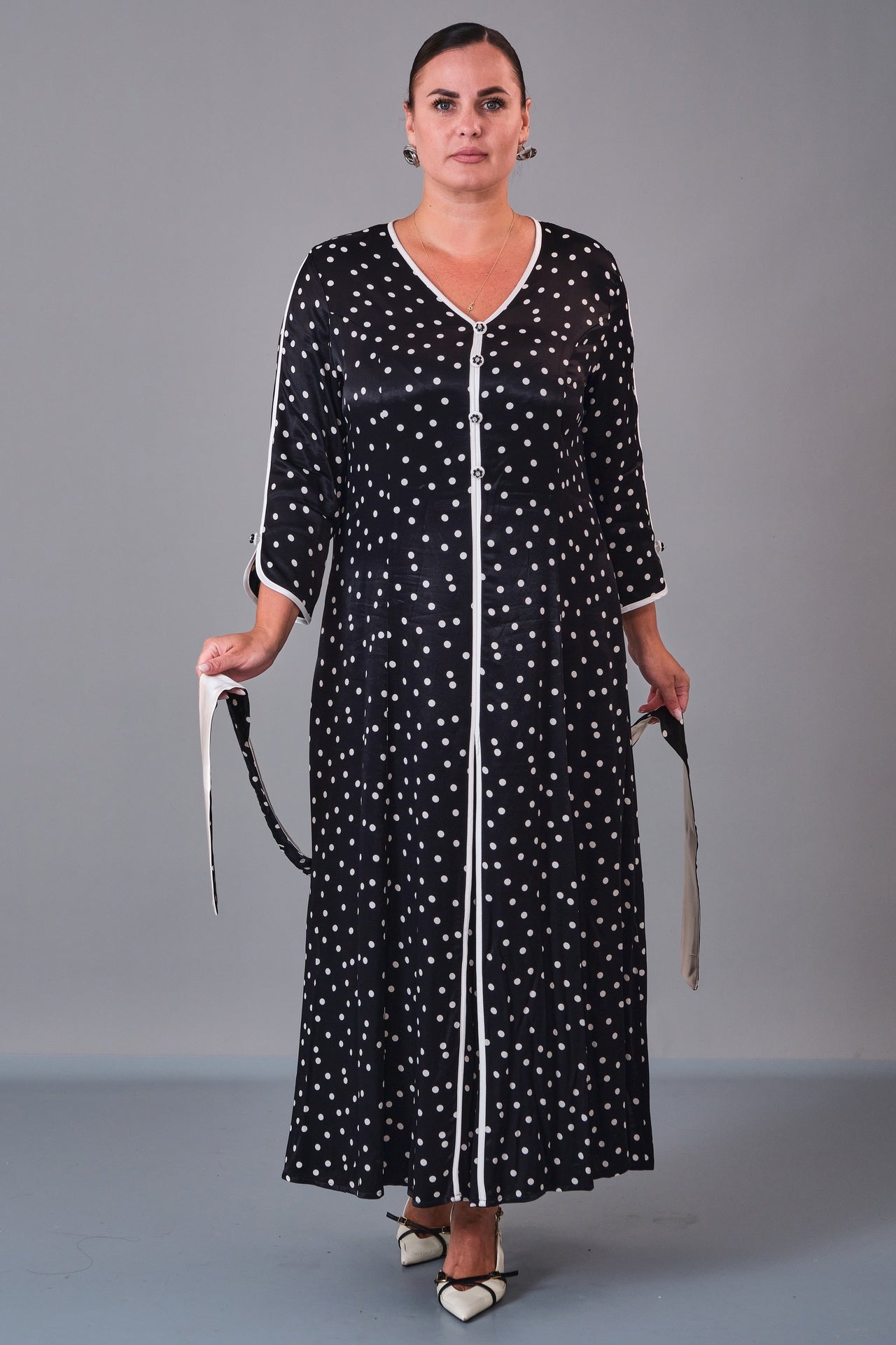 Dress Port - Plus Size Dress (DSP27K5804) - 8690200210778