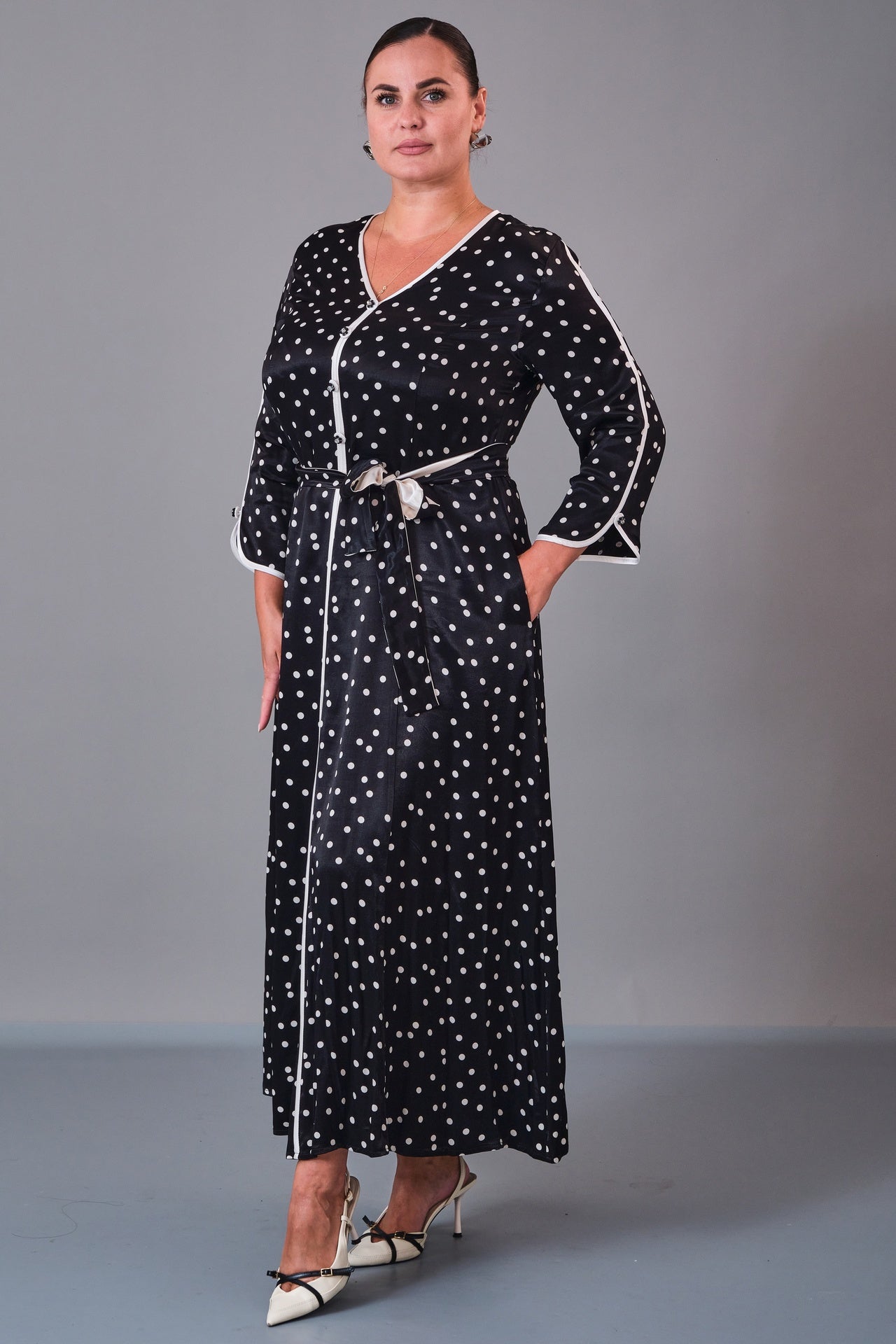 Dress Port - Plus Size Dress (DSP27K5804) - 8690200210778