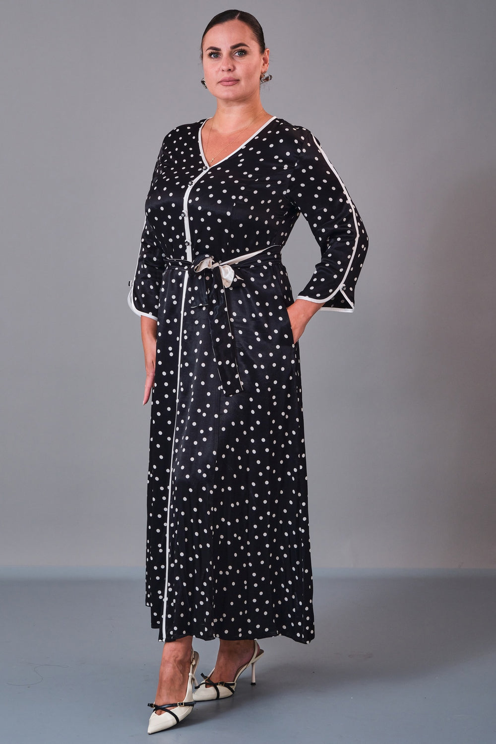 Dress Port - Plus Size Dress (DSP27K5804) - 8690200210778