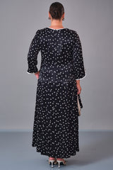 Dress Port - Plus Size Dress (DSP27K5804) - 8690200210778