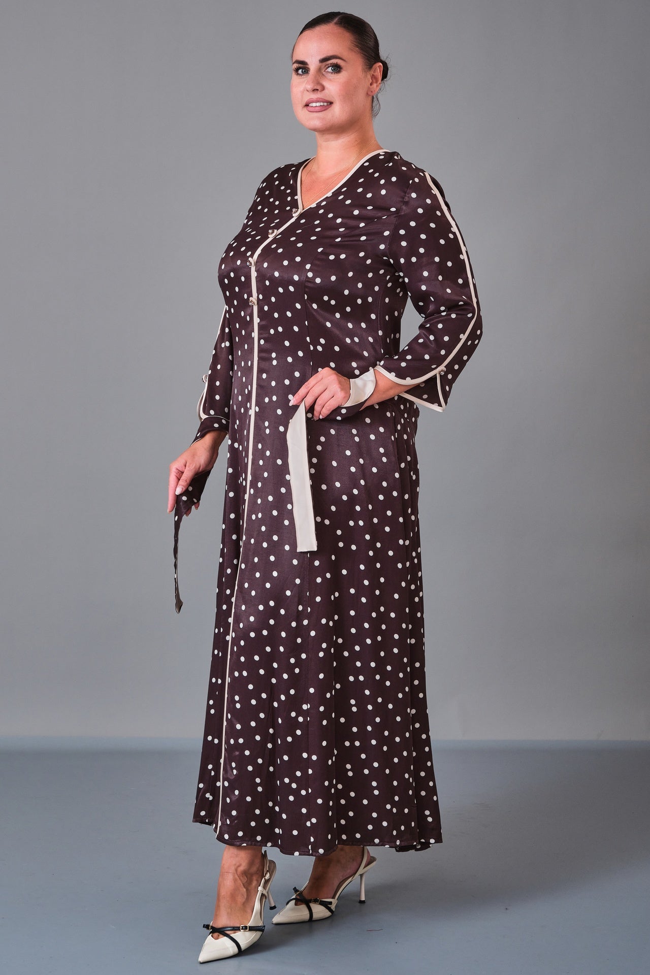 Dress Port - Plus Size Dress (DSP27K5804) - 8690200210785