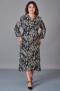 Dress Port - Plus Size Dress (DSP27K5805) - 8690200210792