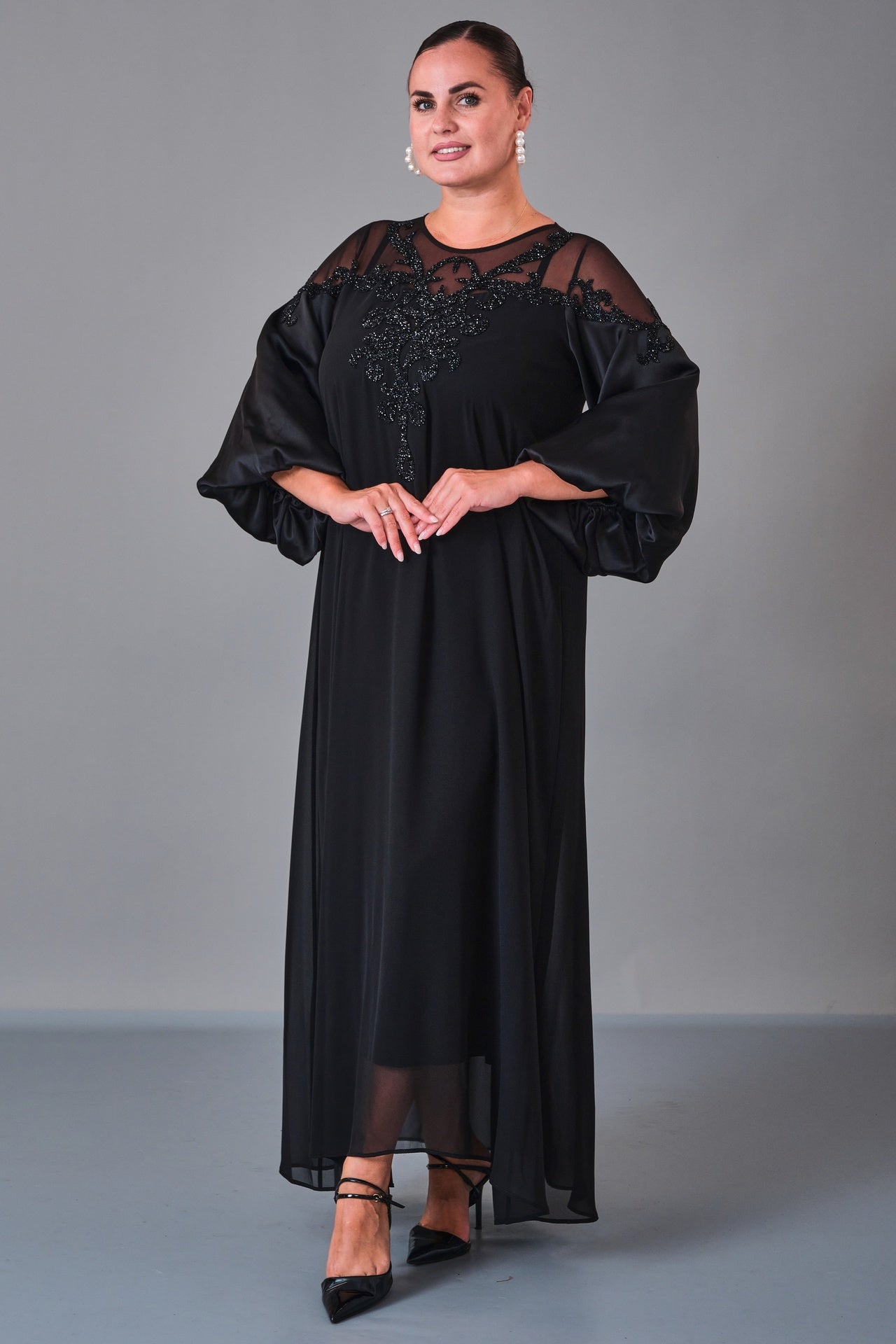 Dress Port - Plus Size Dress (DSP27K5806) - 8690200210815