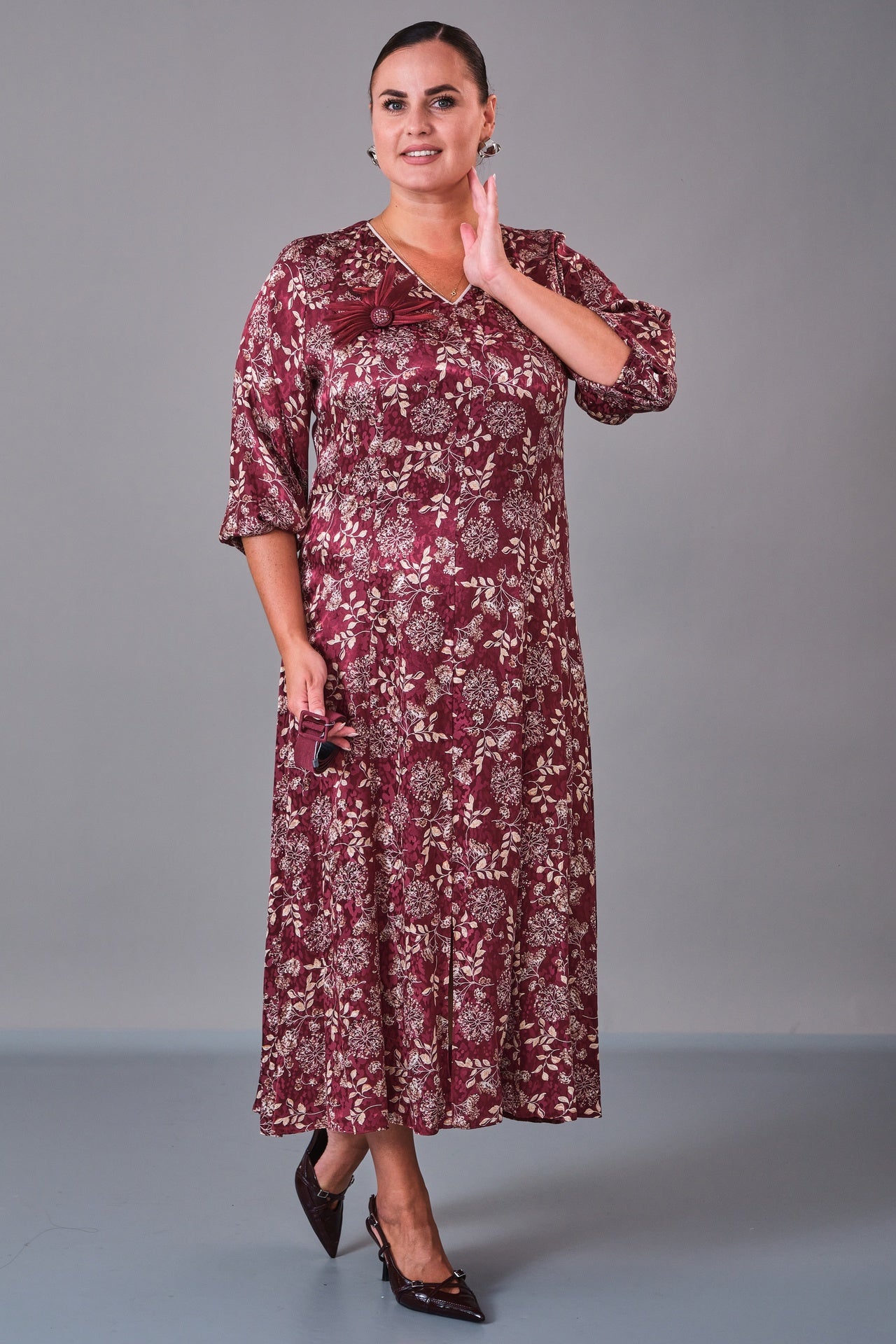 Dress Port - Plus Size Dress (DSP27K5808) - 8690200210846