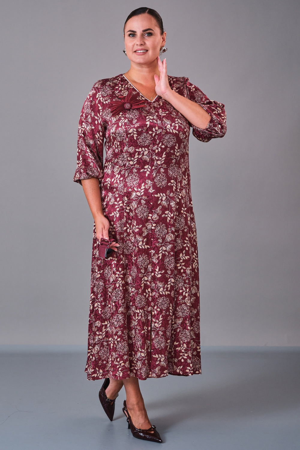 Dress Port - Plus Size Dress (DSP27K5808) - 8690200210846