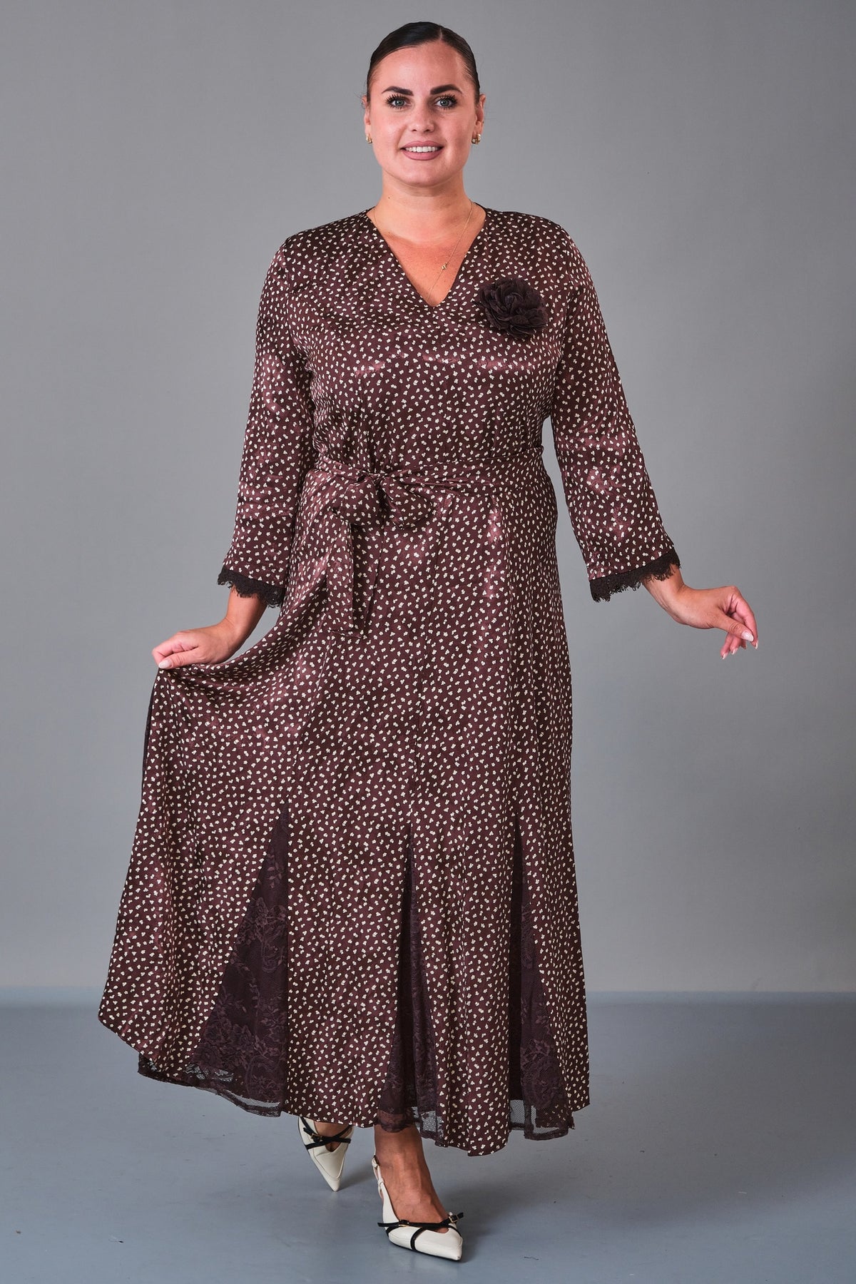 Dress Port - Plus Size Dress (DSP27K5810) - 8690200210884