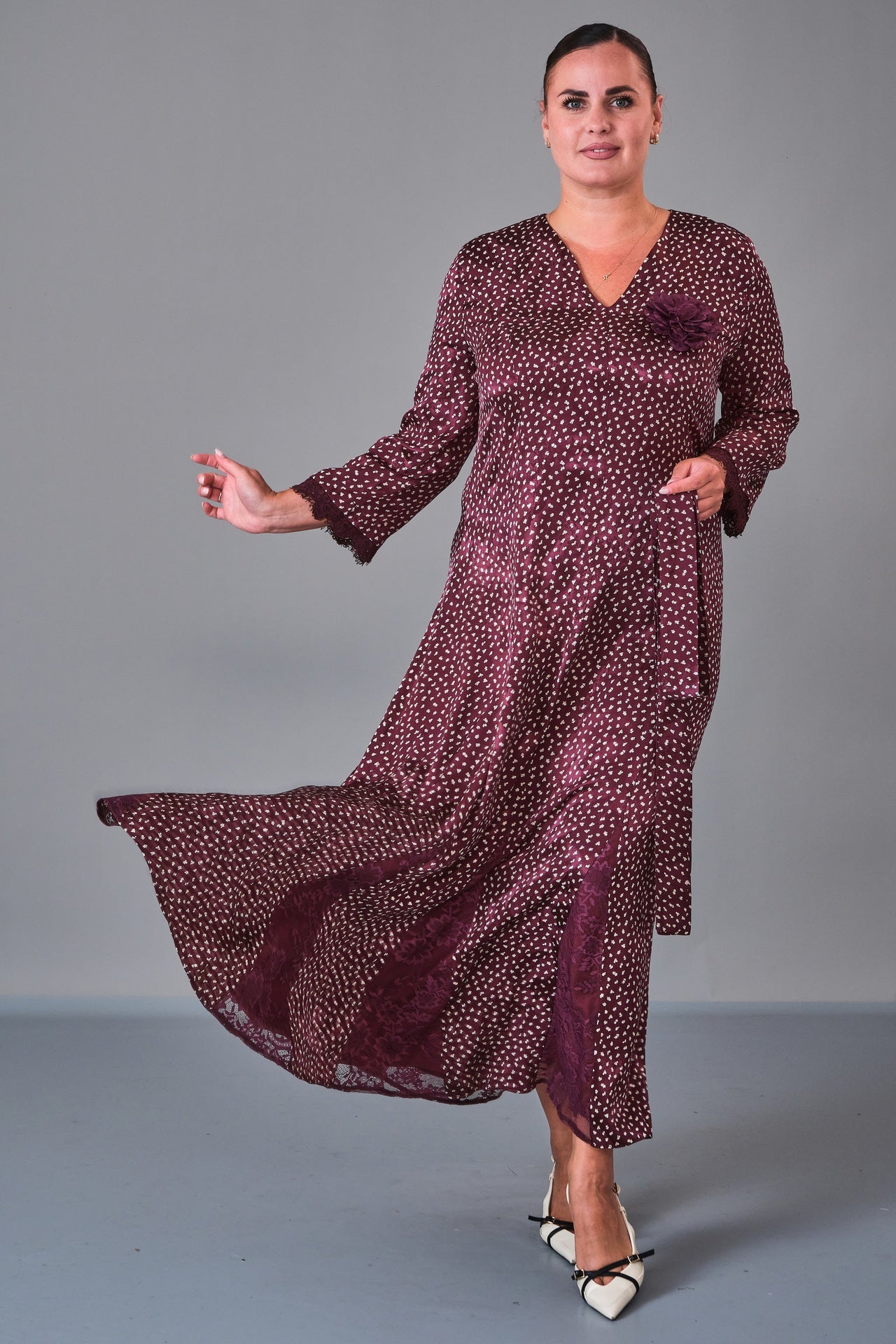 Dress Port - Plus Size Dress (DSP27K5810) - 8690200210891