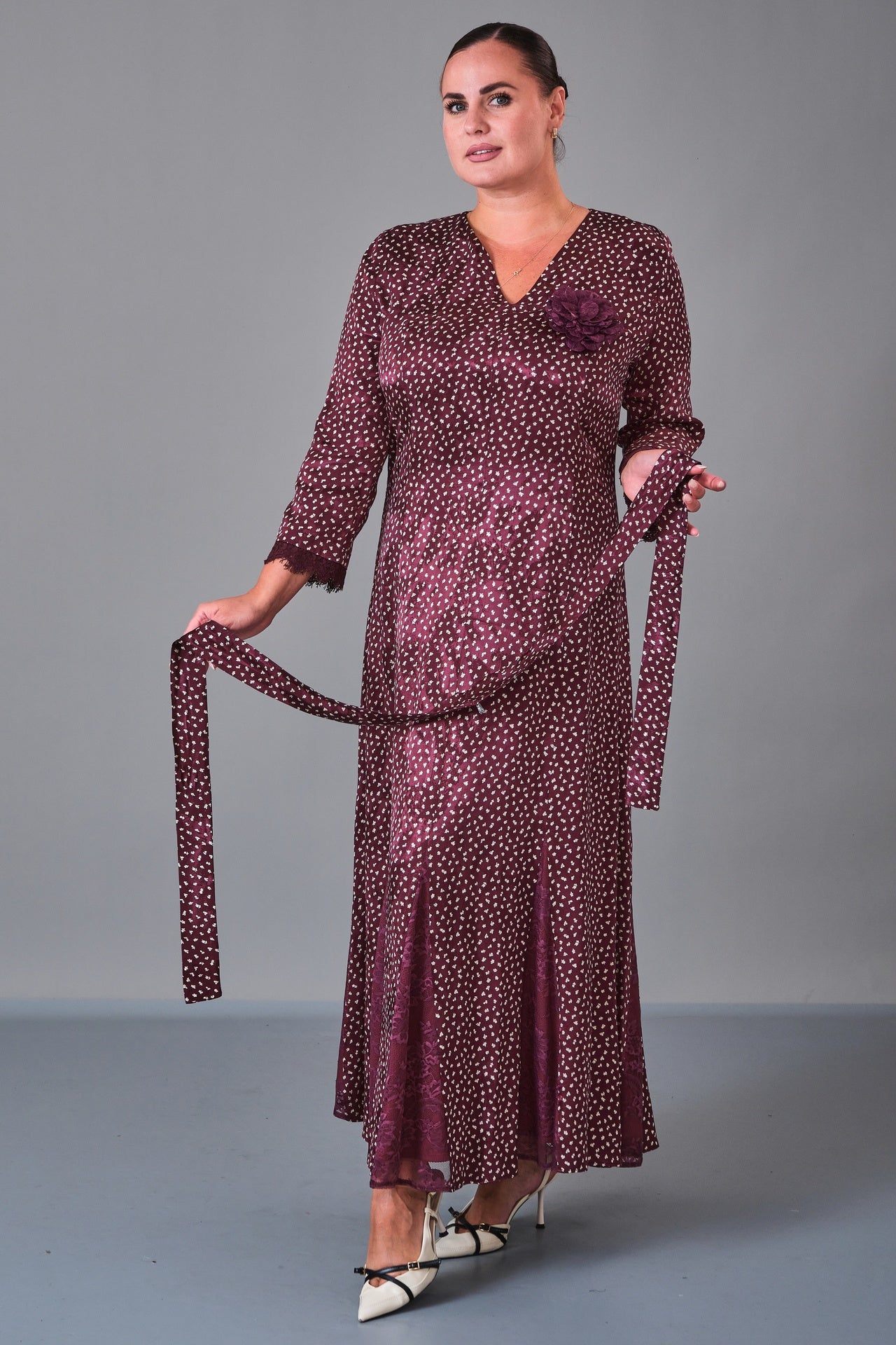 Dress Port - Plus Size Dress (DSP27K5810) - 8690200210891