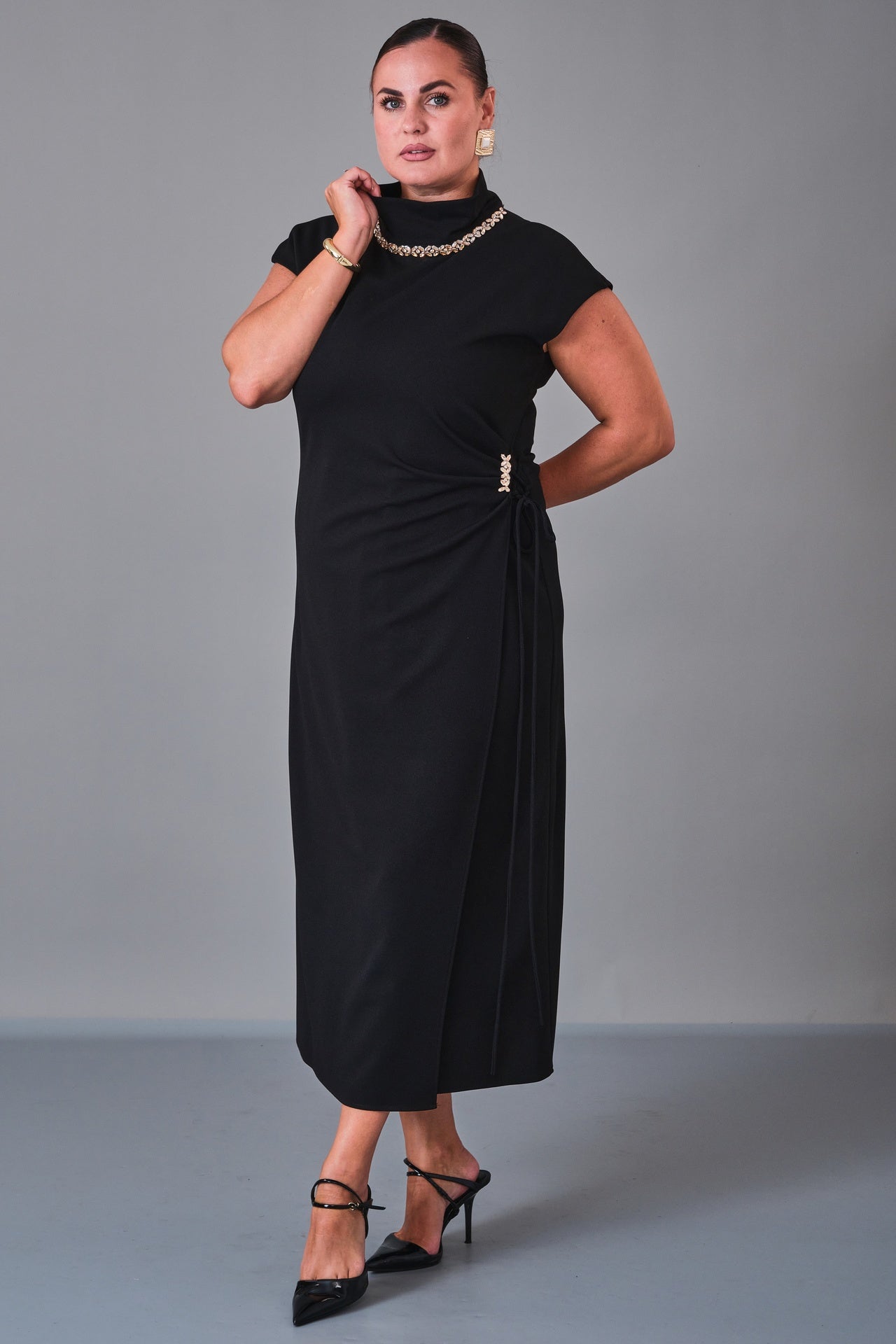 Dress Port - Plus Size Dress (DSP27K5813) - 8690200210938