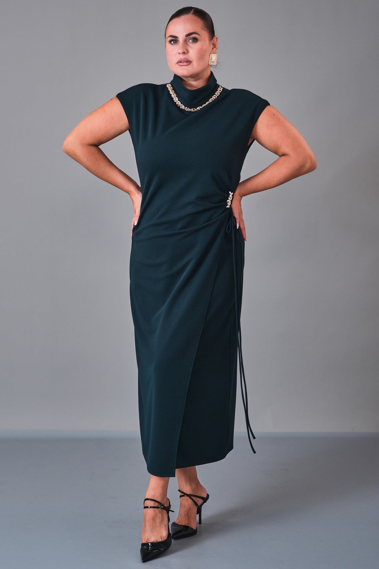 Dress Port - Plus Size Dress (DSP27K5813) - 8690200210945