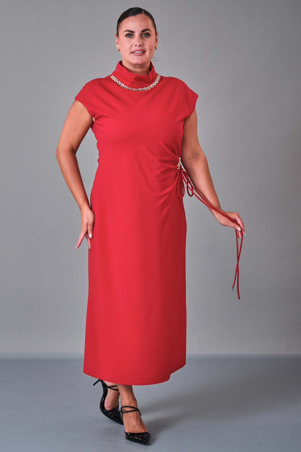 Dress Port - Plus Size Dress (DSP27K5813) - 8690200210952