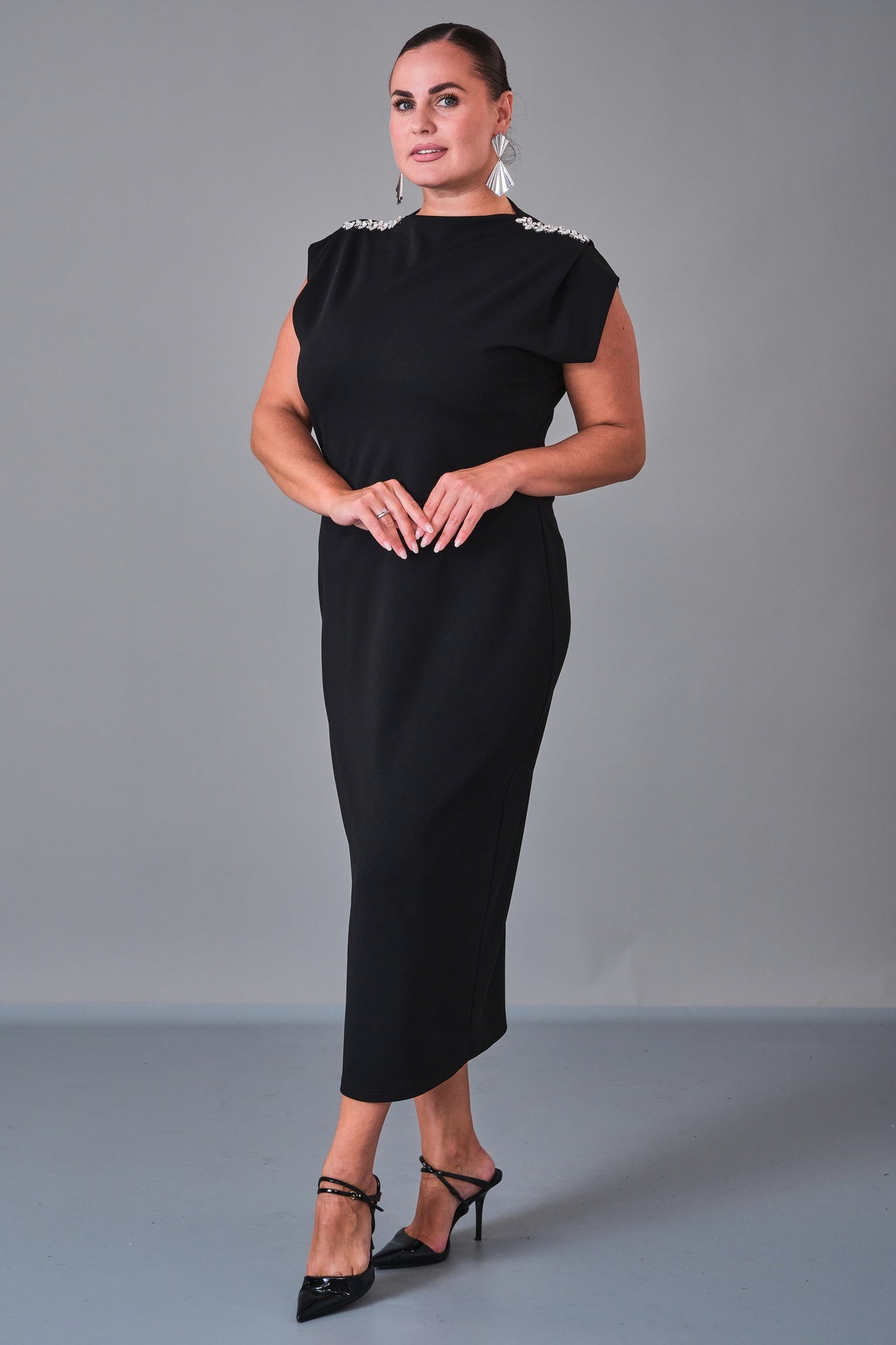 Dress Port - Plus Size Dress (DSP27K5814) - 8690200210969