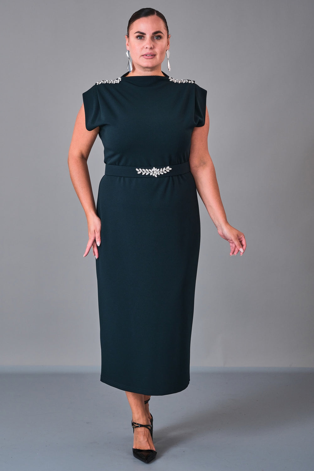 Dress Port - Plus Size Dress (DSP27K5814) - 8690200210976