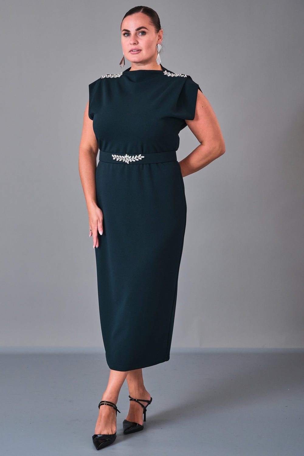 Dress Port - Plus Size Dress (DSP27K5814) - 8690200210976