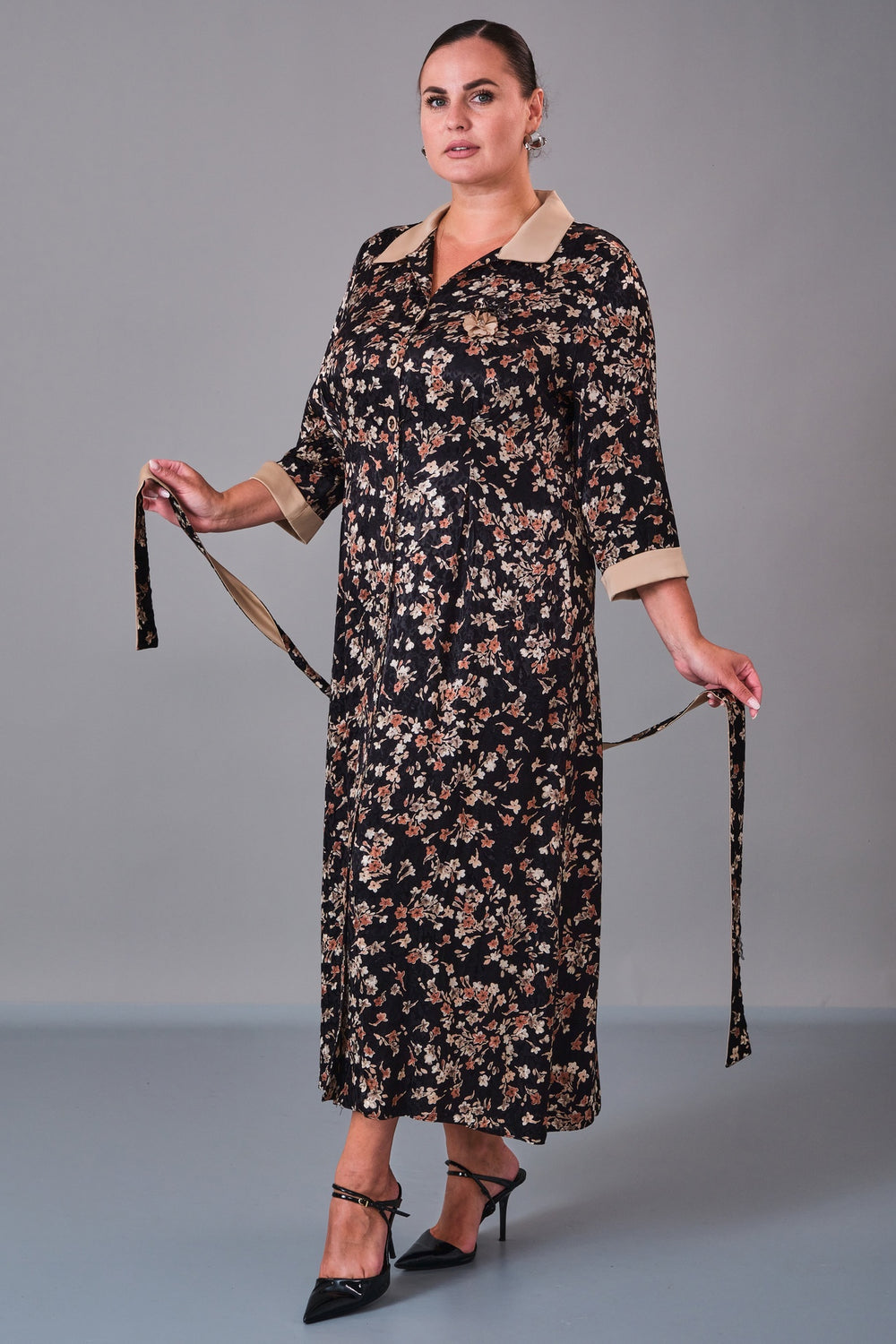 Dress Port - Plus Size Dress (DSP27K5815) - 8690200210990