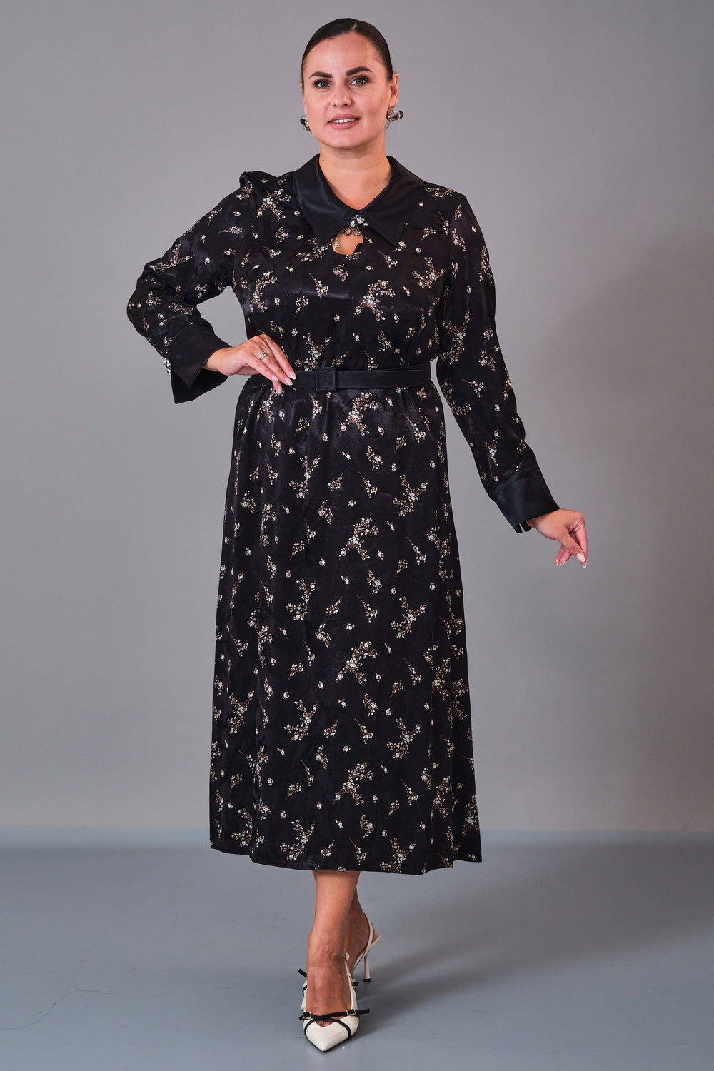 Dress Port - Plus Size Dress (DSP27K5816) - 8690200211010