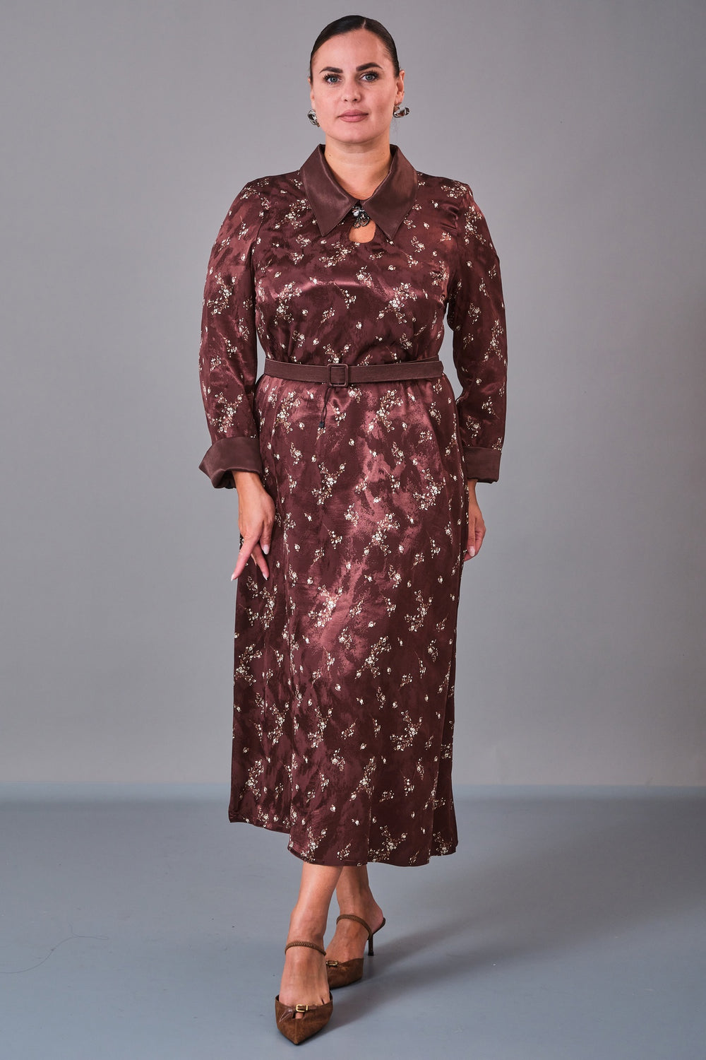 Dress Port - Plus Size Dress (DSP27K5816) - 8690200211027