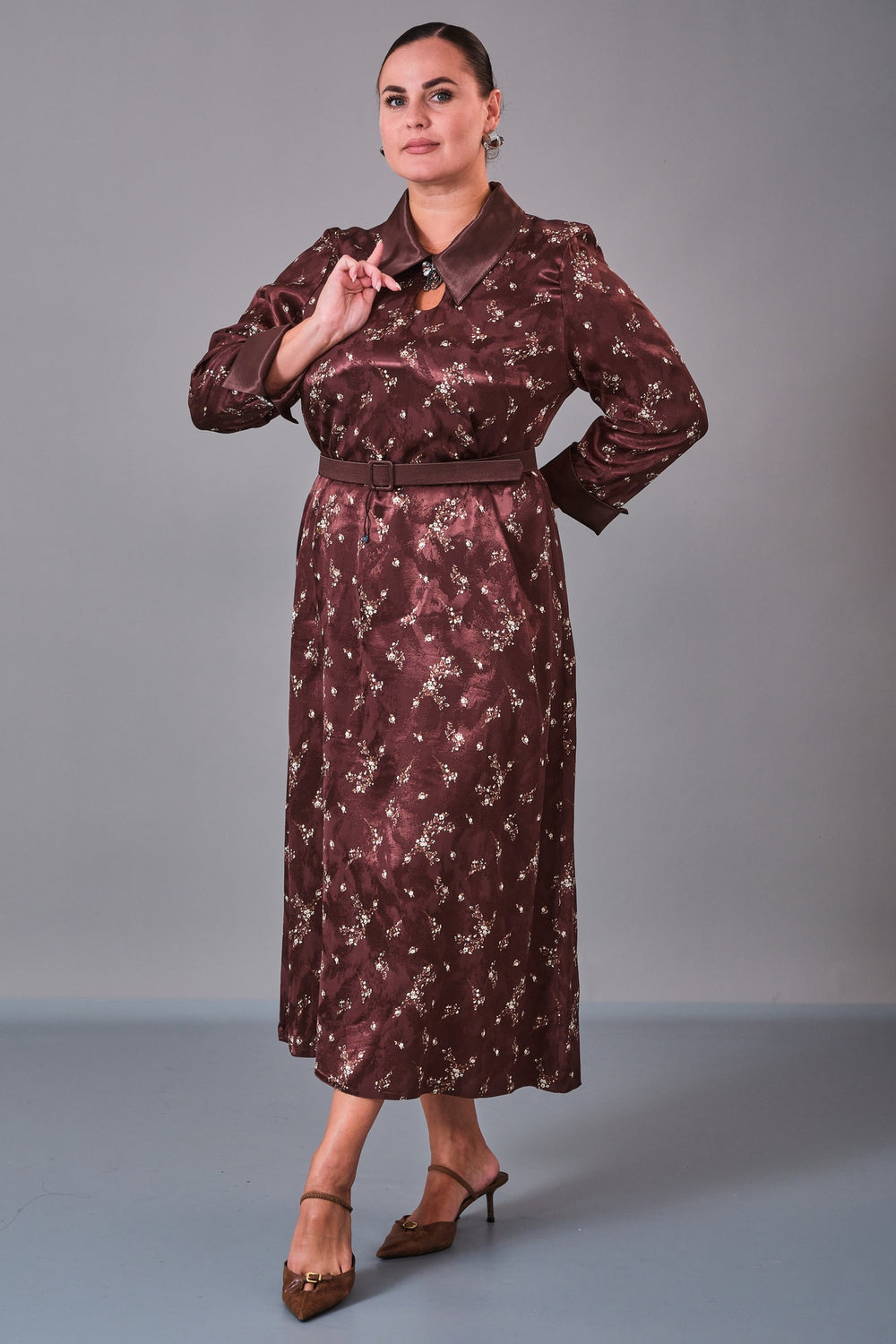 Dress Port - Plus Size Dress (DSP27K5816) - 8690200211027