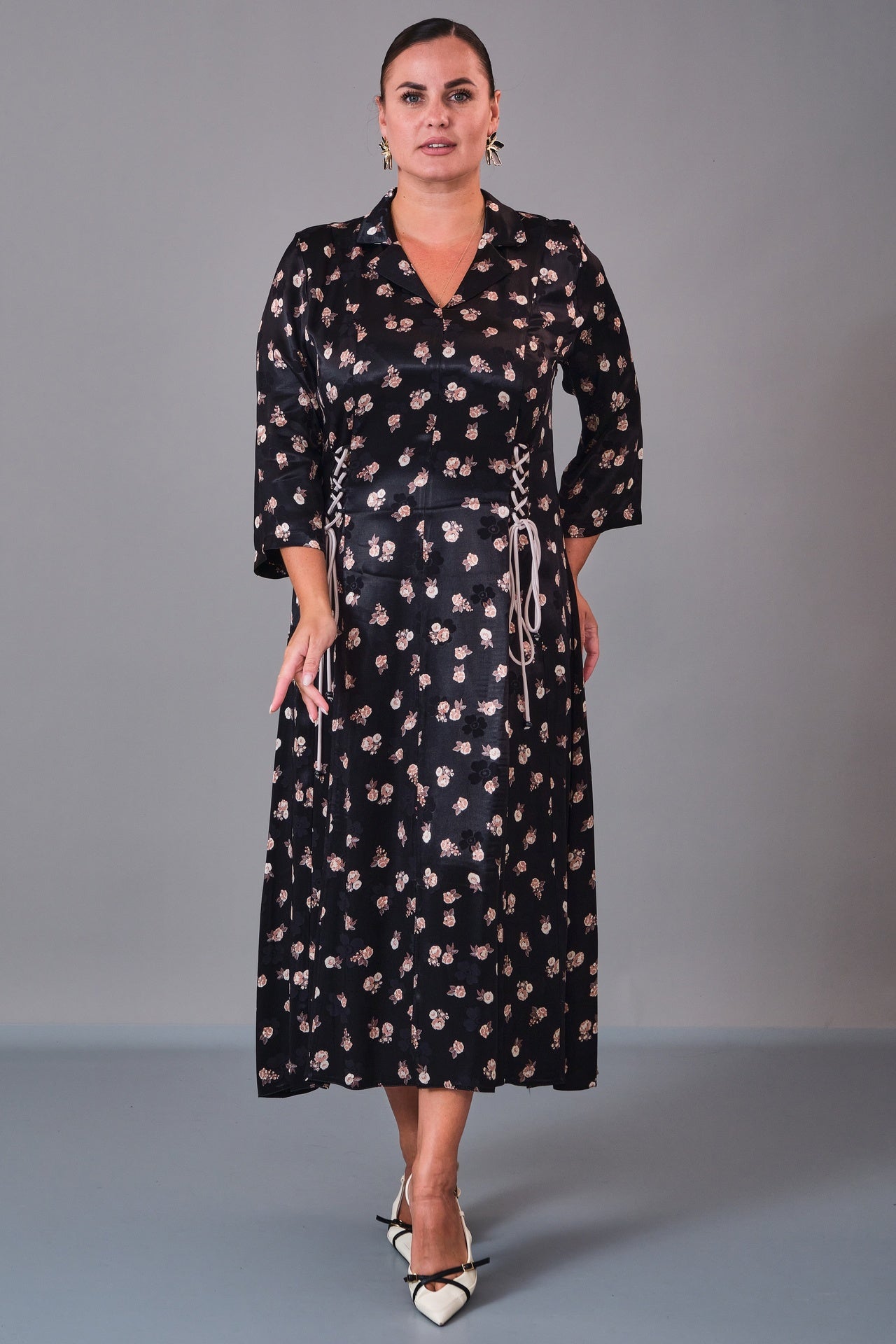 Dress Port - Plus Size Dress (DSP27K5817) - 8690200211034