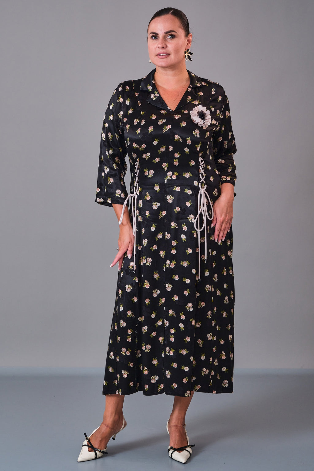 Dress Port - Plus Size Dress (DSP27K5817) - 8690200211041