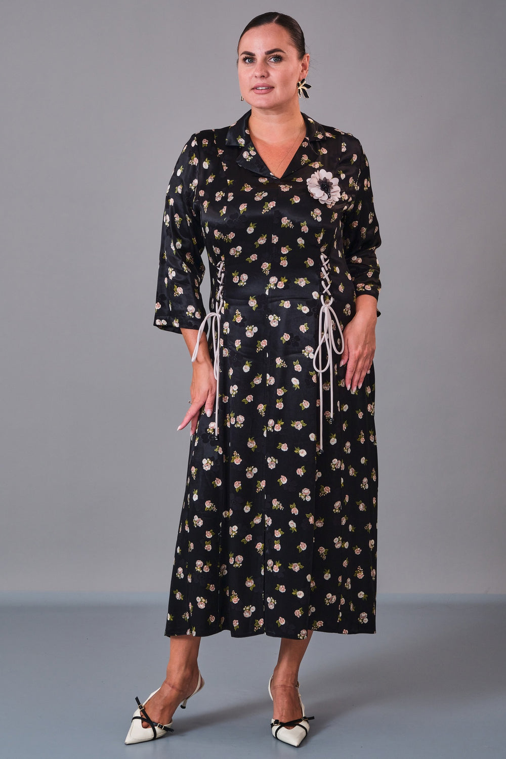 Dress Port - Plus Size Dress (DSP27K5817) - 8690200211041