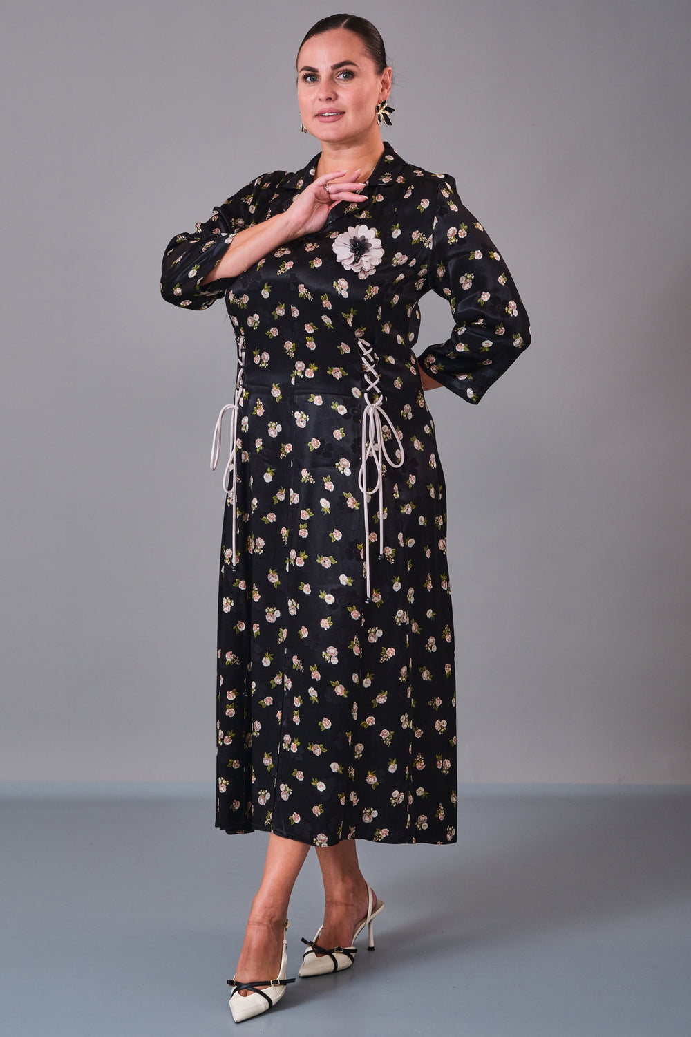 Dress Port - Plus Size Dress (DSP27K5817) - 8690200211041
