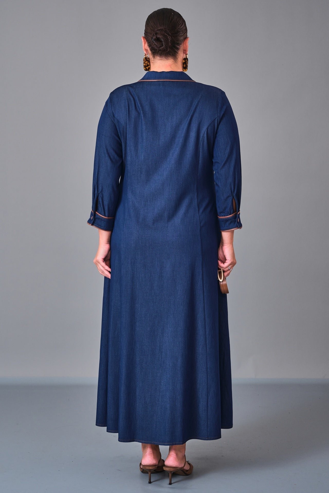 Dress Port - Plus Size Dress (DSP27K5818) - 8690200211058