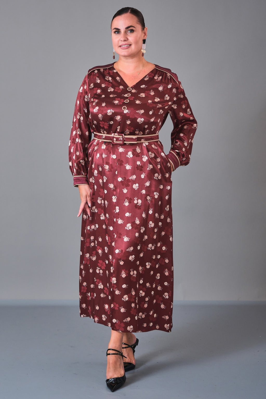 Dress Port - Plus Size Dress (DSP27K5820) - 8690200211096