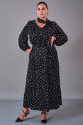 Dress Port - Plus Size Dress (DSP27K5819) - 8690200211133