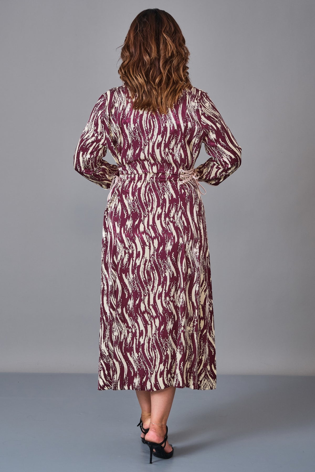 Dress Port - Plus Size Dress (DSP27K5805) - 8690200211157