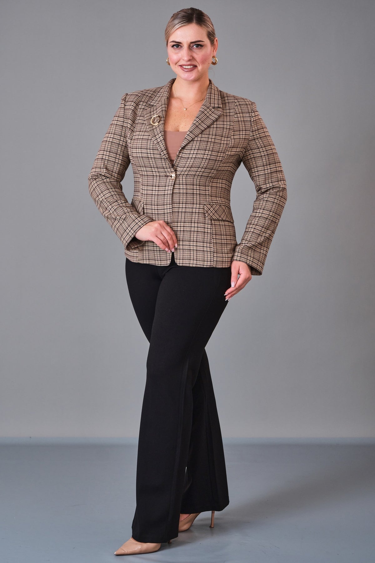 Butik Dayi - Plus Size Jacket (BDY27K44385)