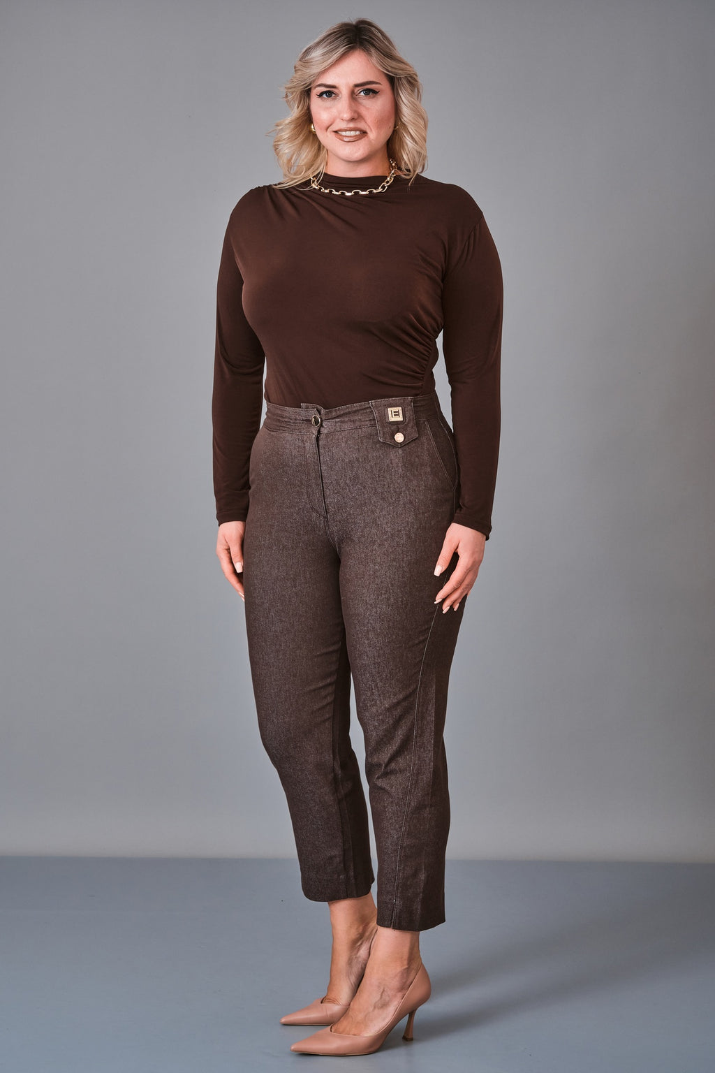 Elitline - Plus Size Trousers (ELT27K1-34-4126) - 8690200212789