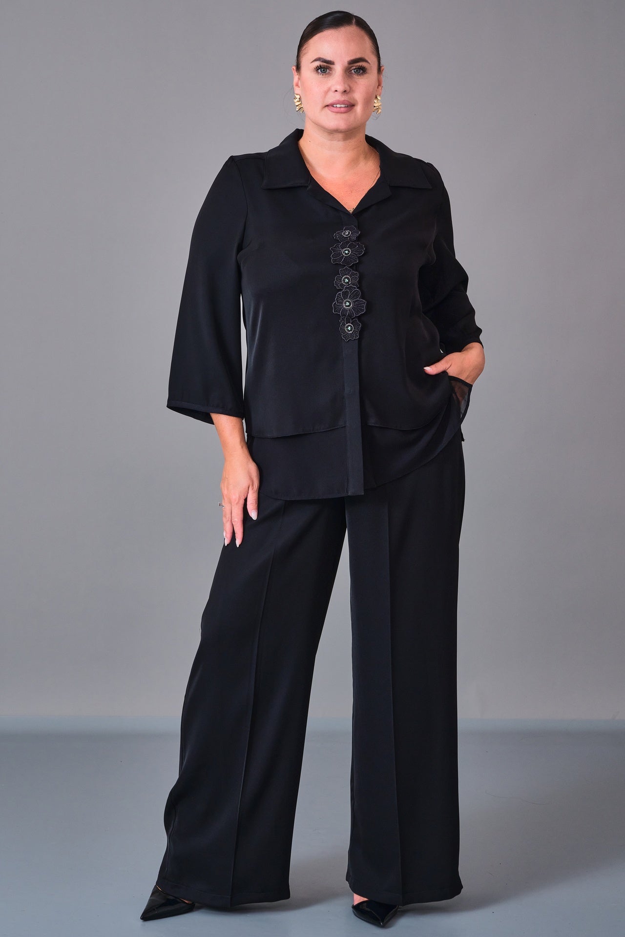 Dress Port - Plus Size Suit (DSP27K3623) - 8690200212918