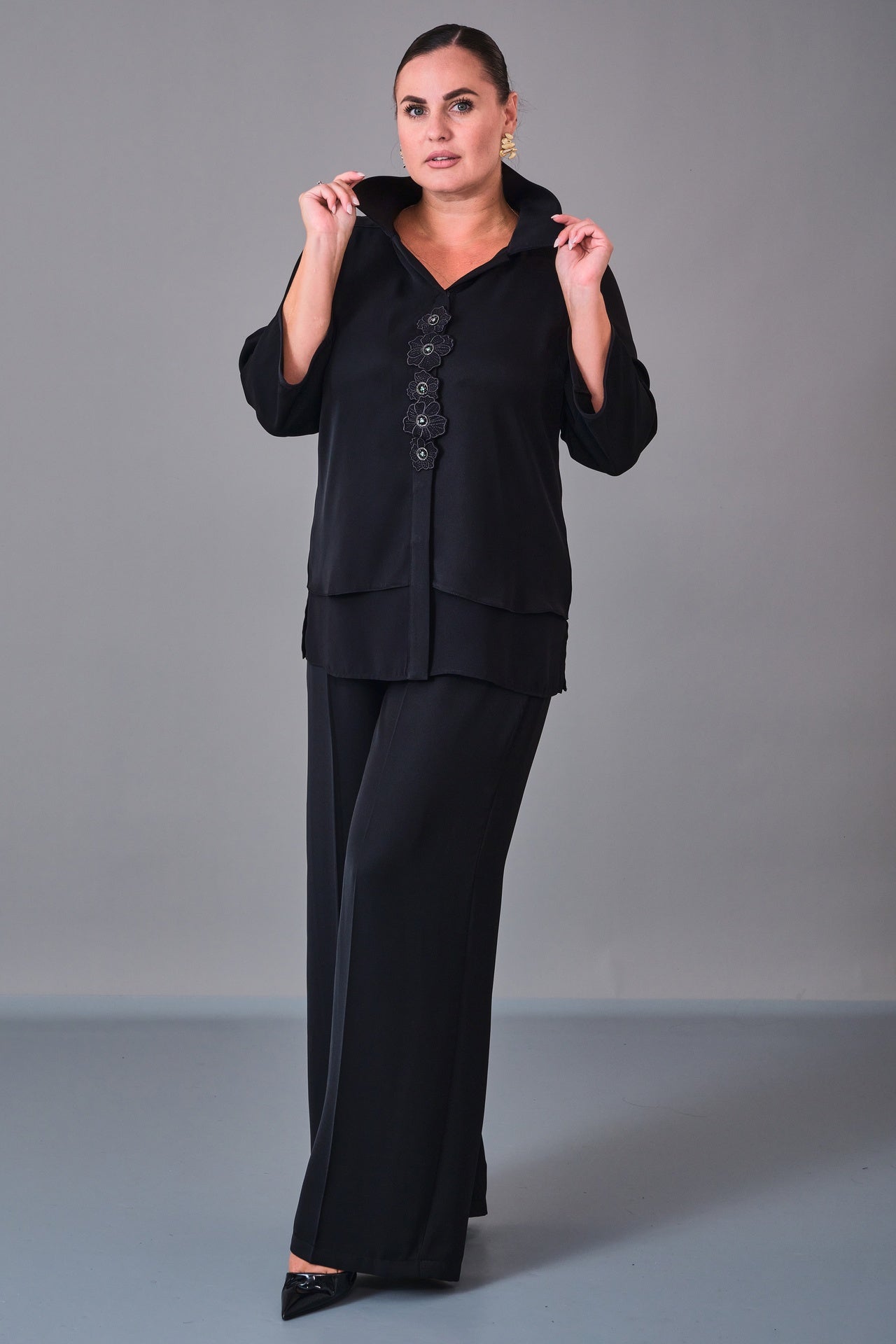 Dress Port - Plus Size Suit (DSP27K3623) - 8690200212918